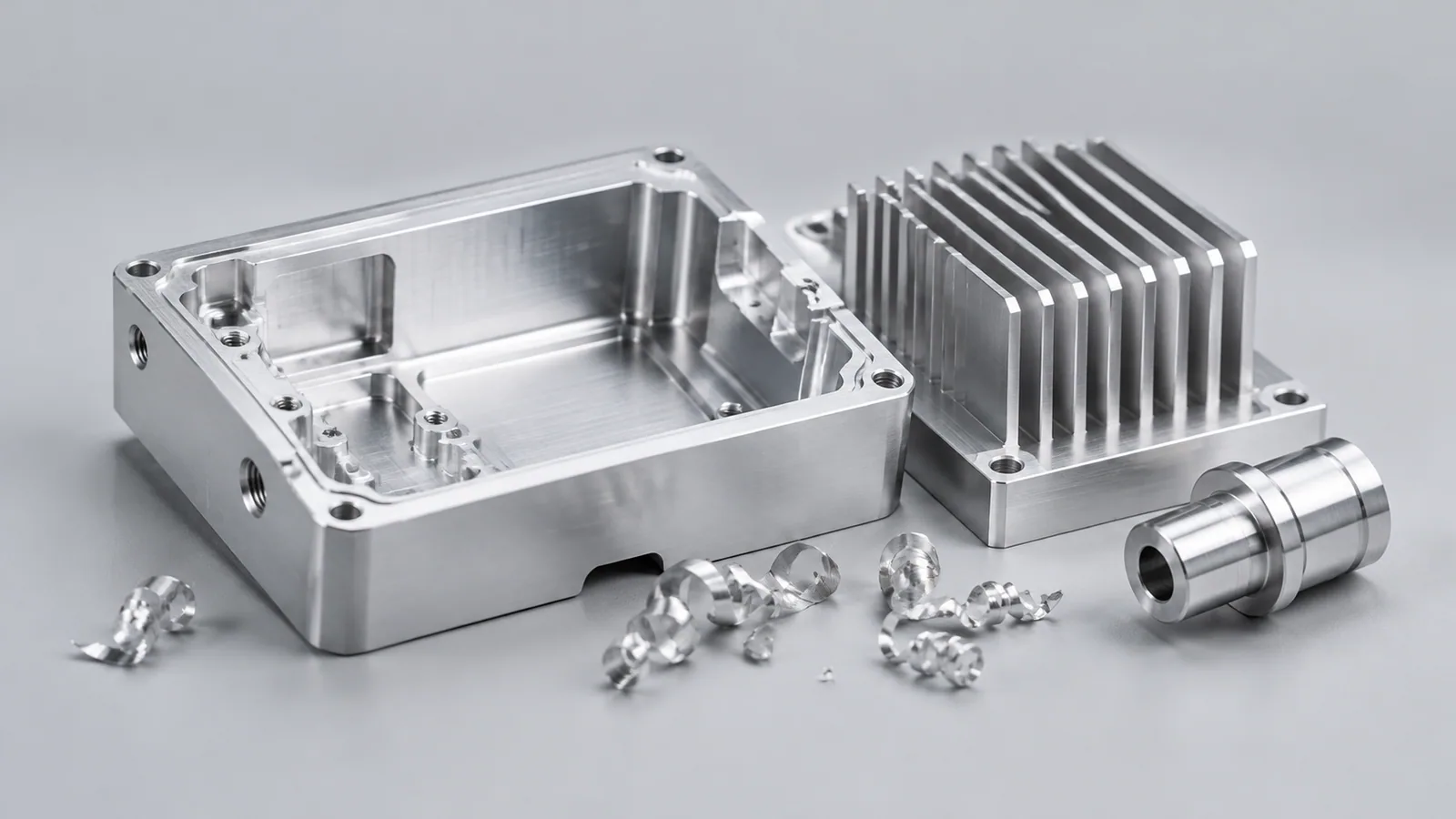 CNC machined metal part